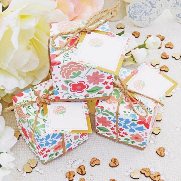 

5pcs Flower Print Baking Package, Multicolor