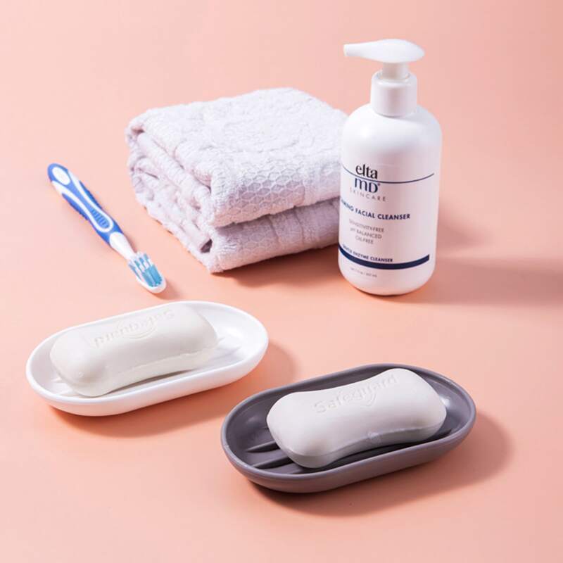 

1pc Solid Soap Dish Holder, Multicolor