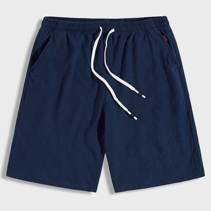 

Guys Drawstring Navy Shorts, Navy blue