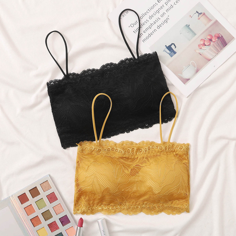 

2pack Scallop Lace Bra Set, Multicolor