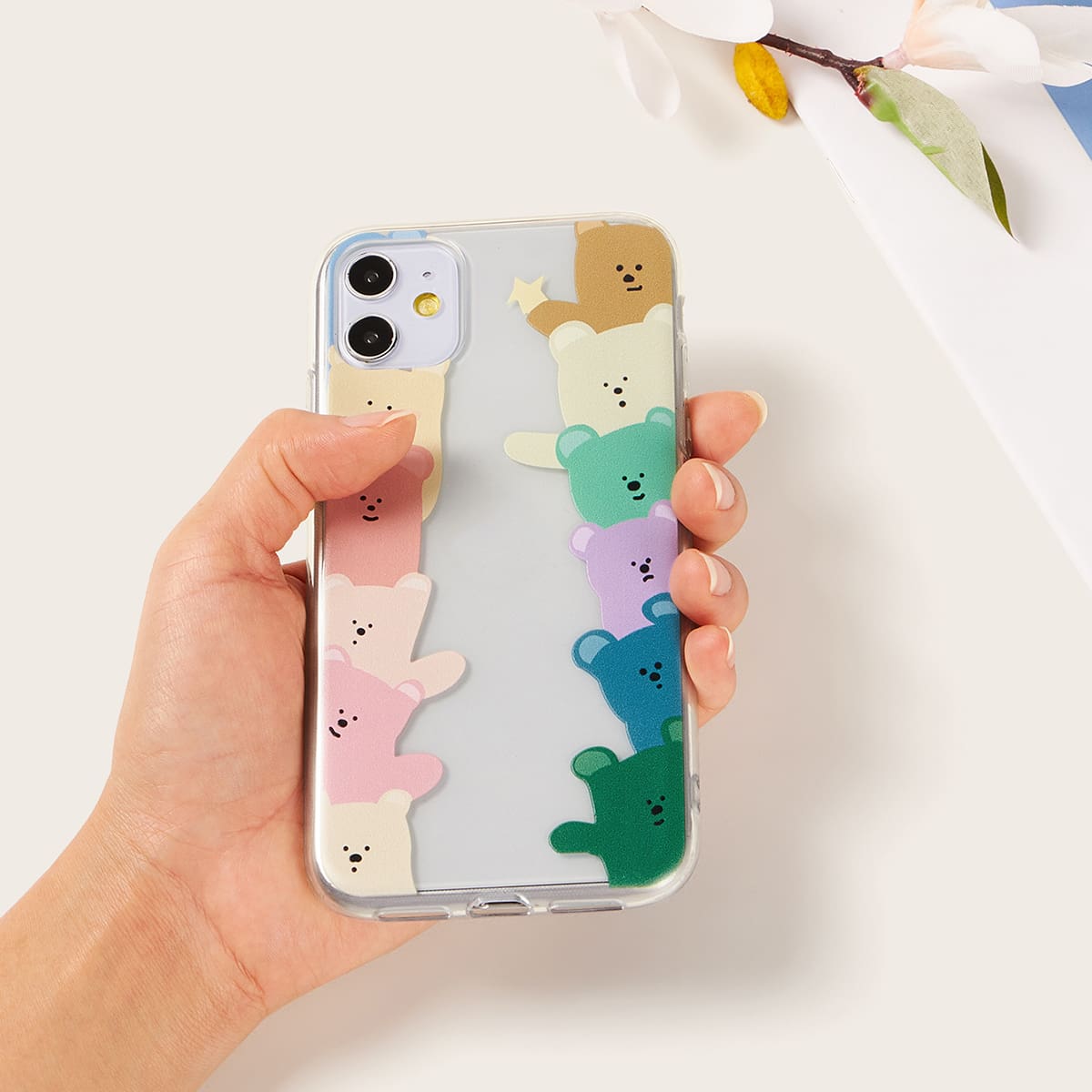 

Cartoon Bear iPhone Case, Multicolor
