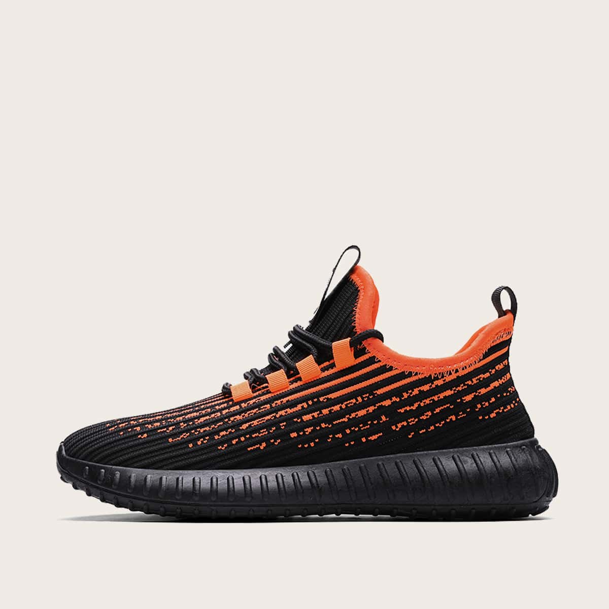 

Guys Lace-up Front Striped Sneakers, Orange