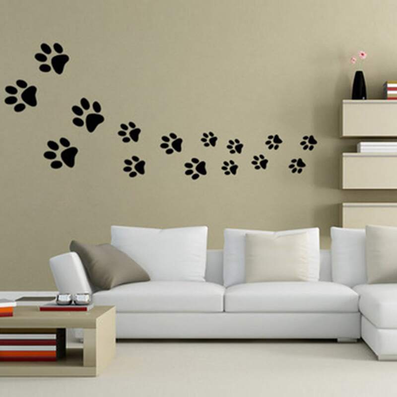 

Dog Paw Wall Sticker, Black
