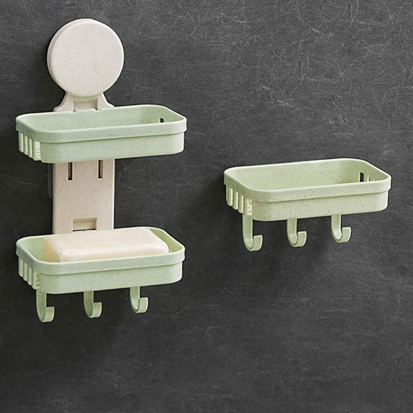 

1pc Plain Double-layer Storage Rack, Multicolor