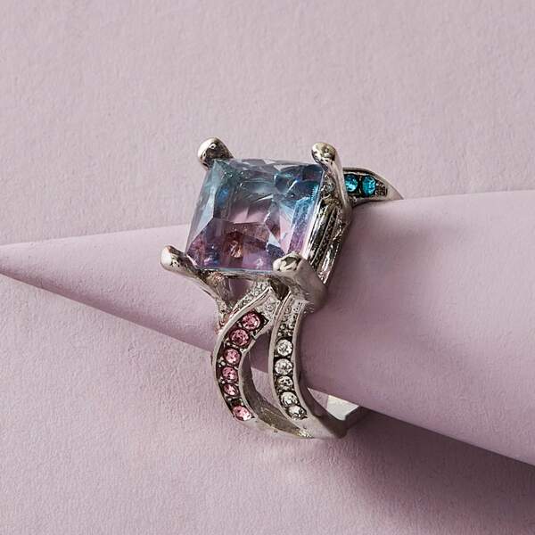 

Кольцо с драгоценными камнями 1шт, Многоцветный