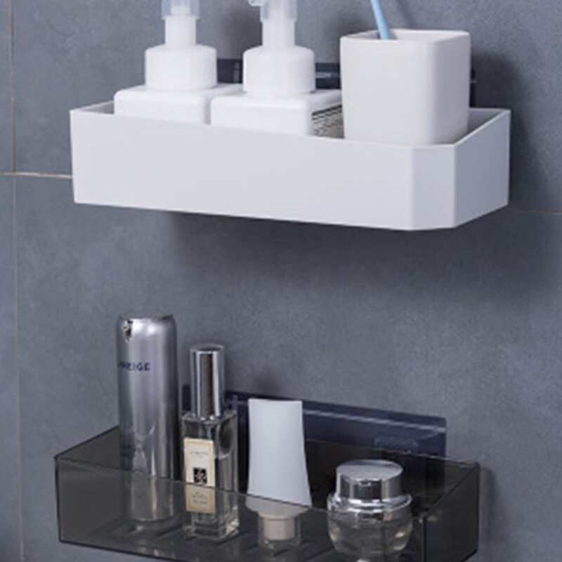 

1pc Wall Mount Drain Storage Rack, Multicolor
