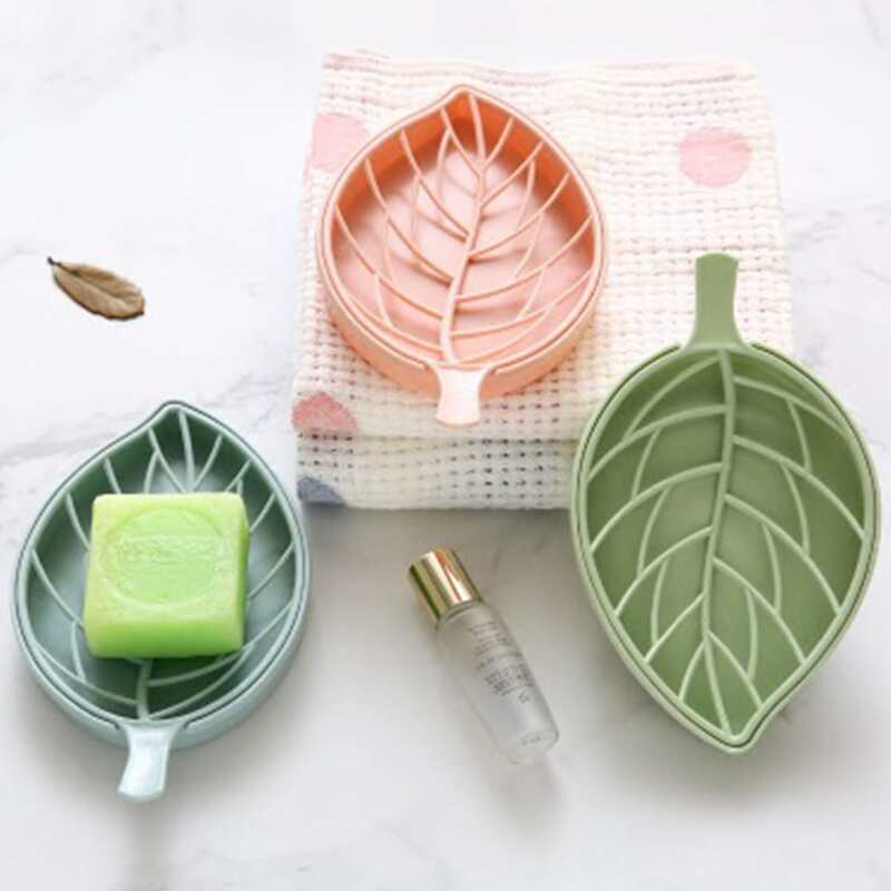 

1pc Leaf Drain Soap Holder, Multicolor