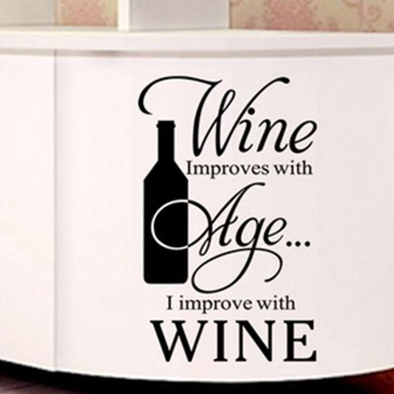 

Slogan Graphic Wall Sticker, Black