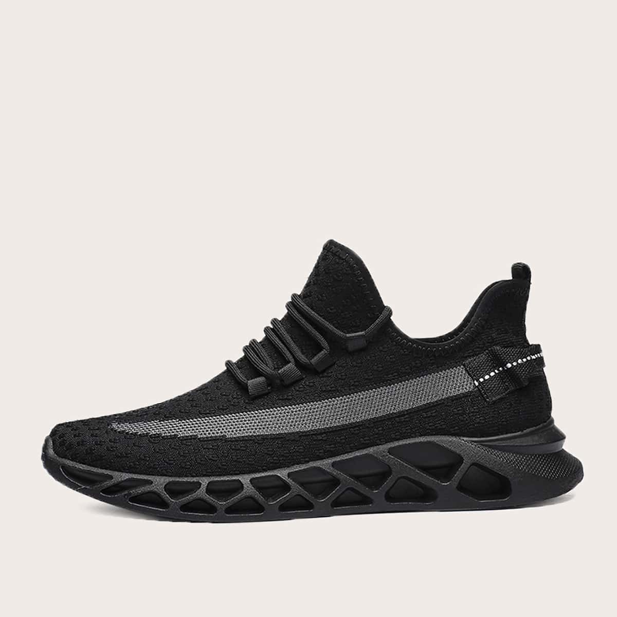 

Guys Lace-up Front Wide Fit Sneakers, Black