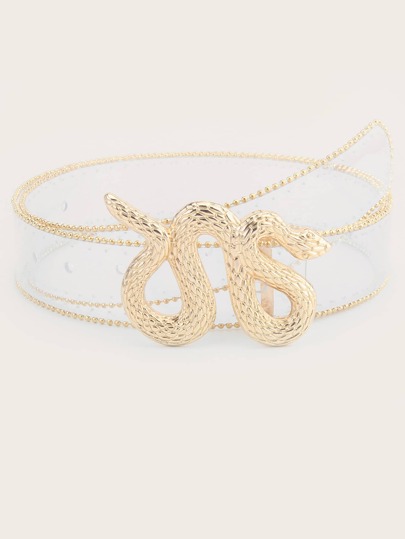 serpentine decor transparent belt