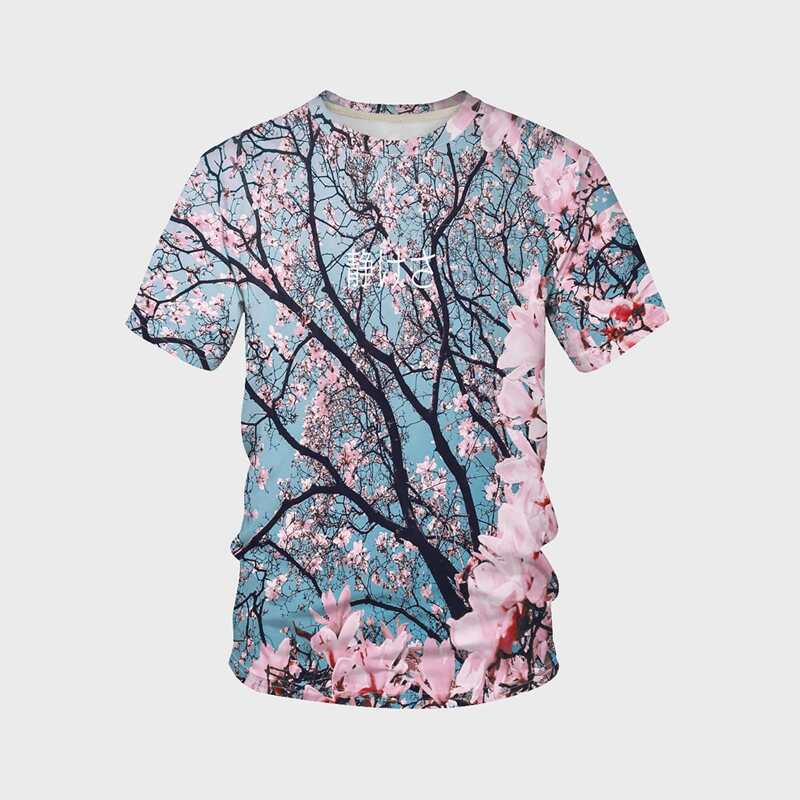 

Guys 3D Sakura Print Tee, Multicolor