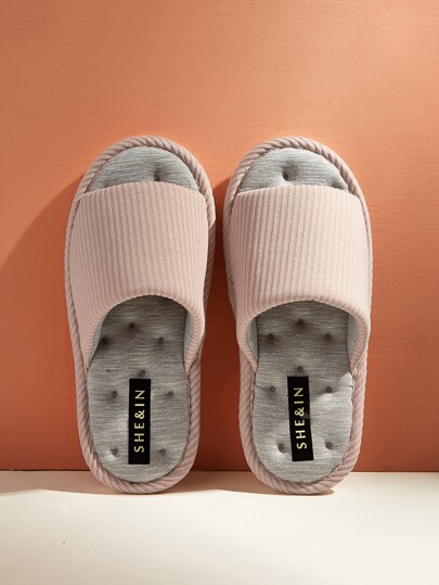 Textured Open Toe Sliders