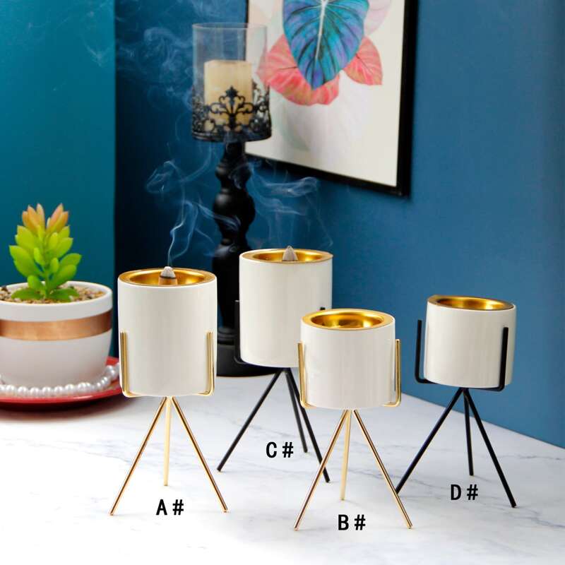 

1pc Tripod Incense Burner, Multicolor