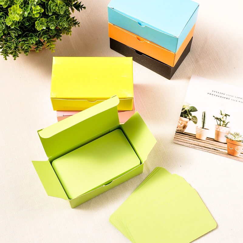 

90pcs Plain DIY Rounded Corners Cardstock Paper