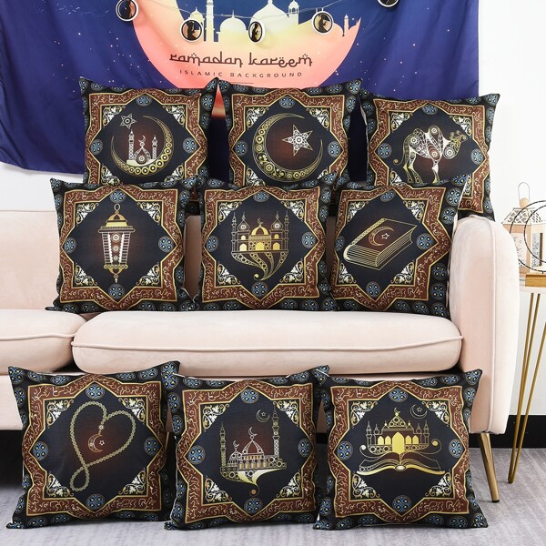 

1pc Cushion Cover Without Filler, Multicolor