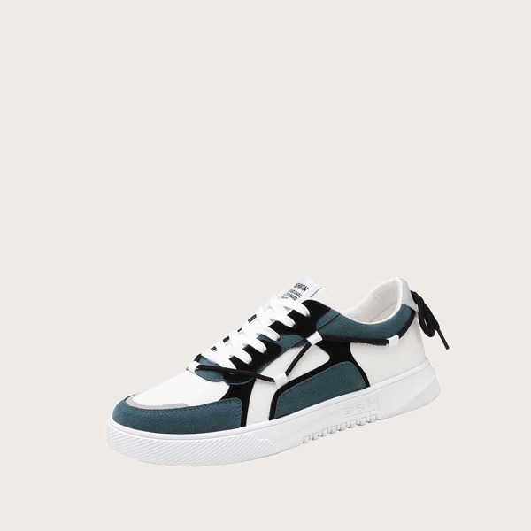 

Men Lace-up Front Colorblock Sneakers, Multicolor