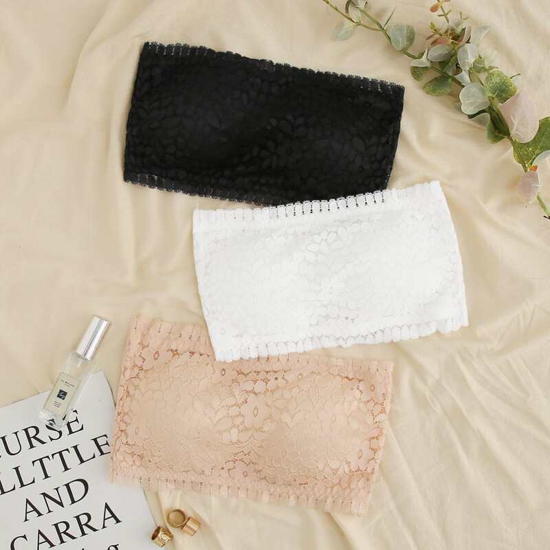 

3pack Floral Lace Bandeau Set, Multicolor
