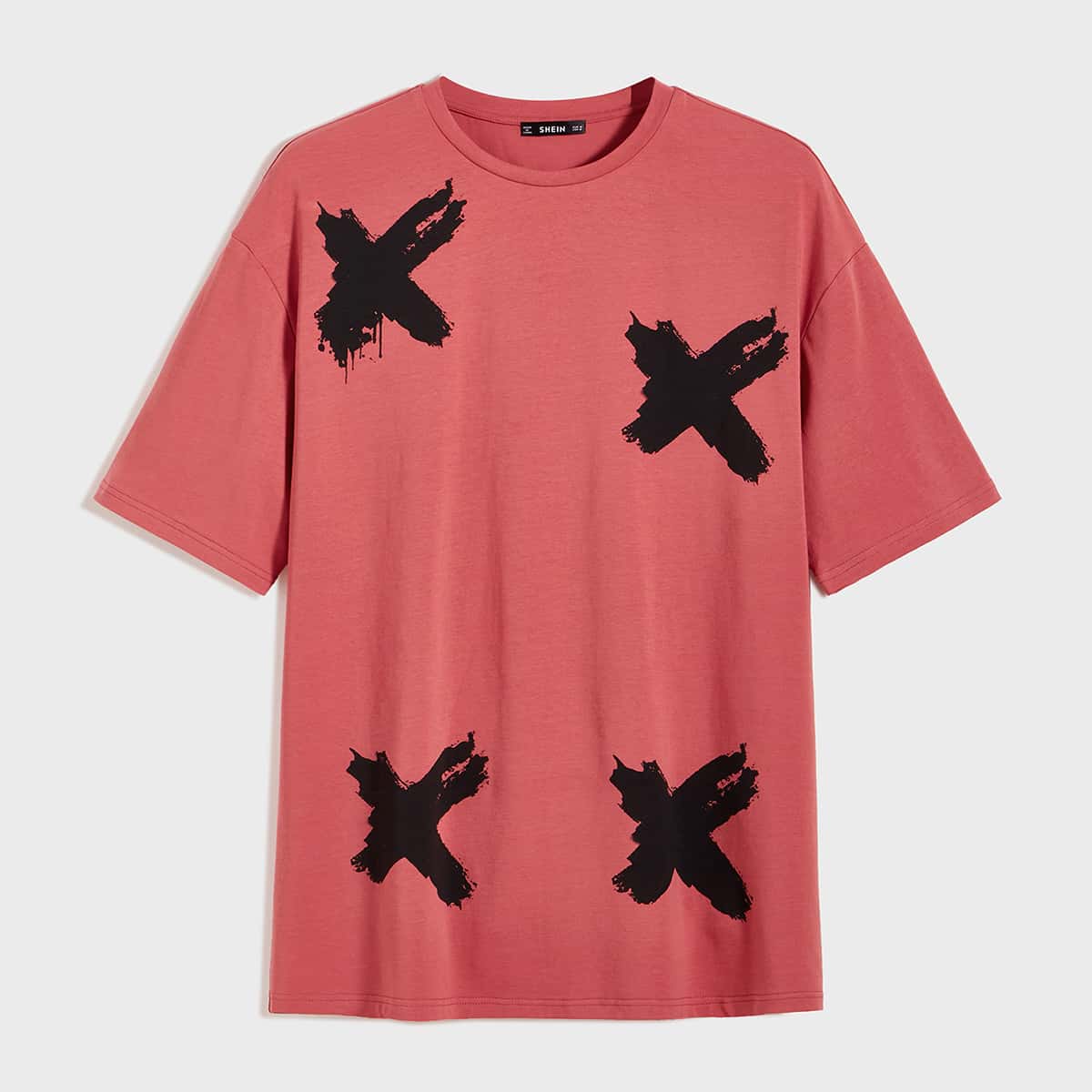 

Guys Graphic Print Top, Red