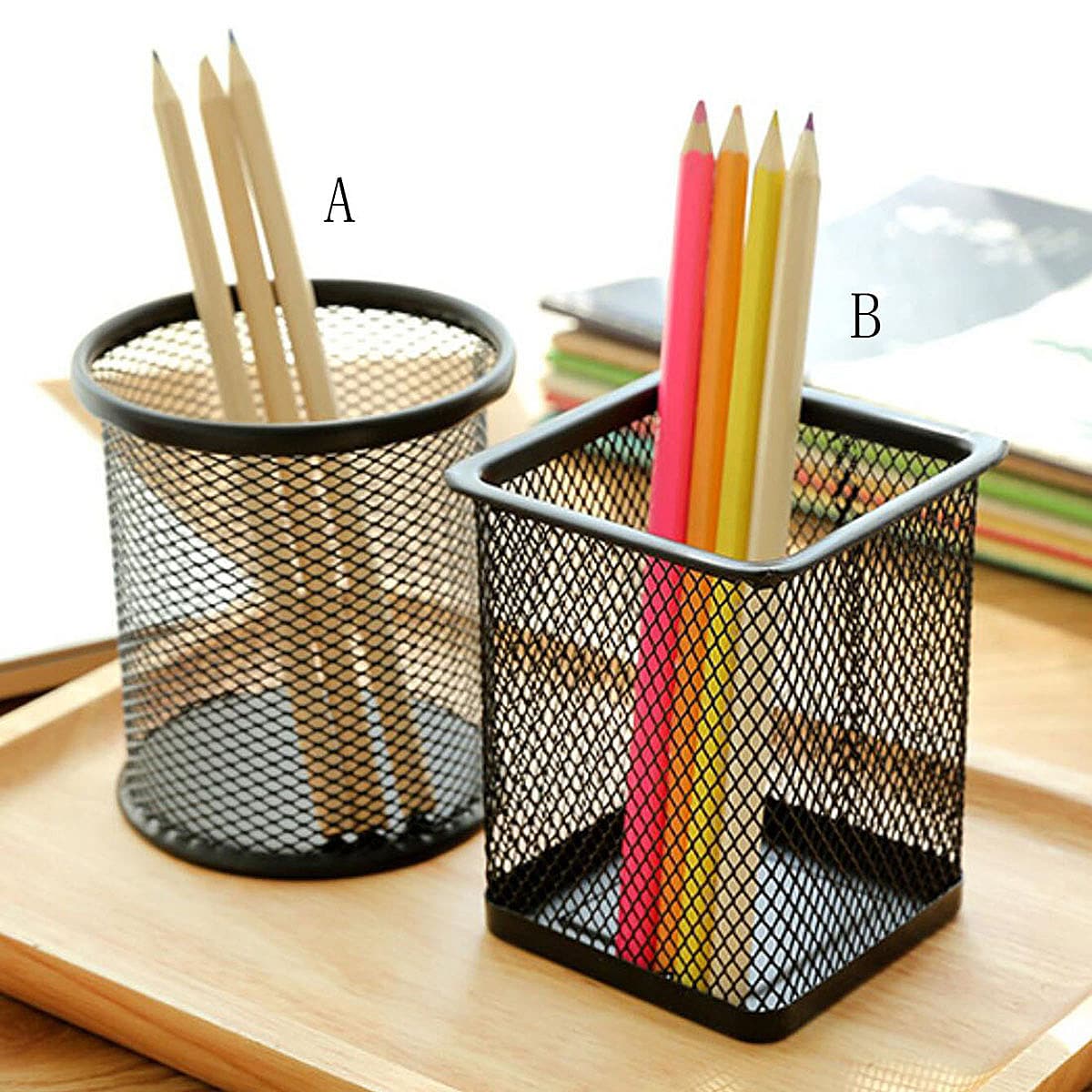 

1pc Cutout Iron Storage Box, Multicolor
