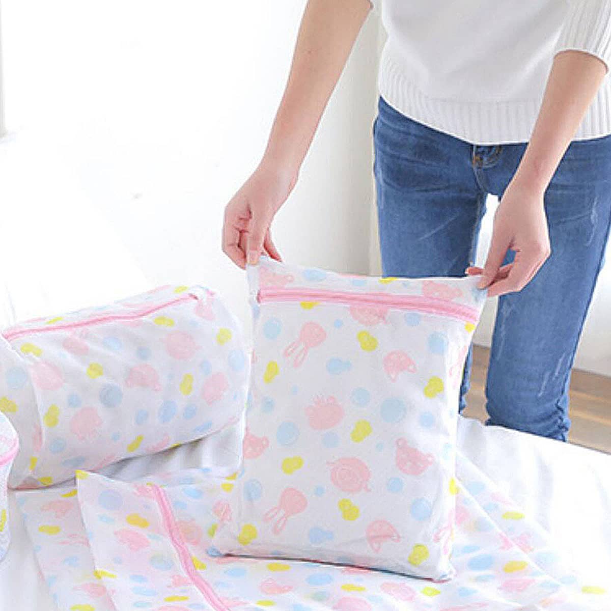 

1pc Cartoon Storage Bag, White