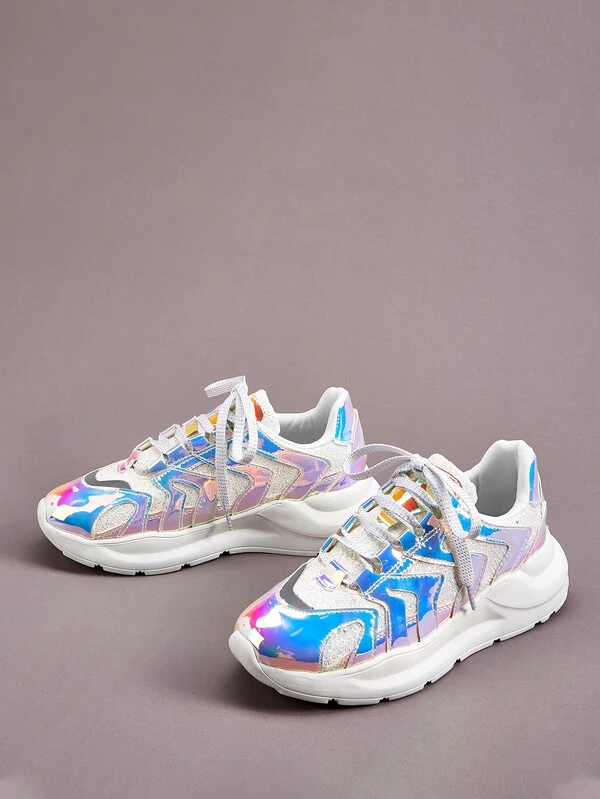 holographic tennis shoes