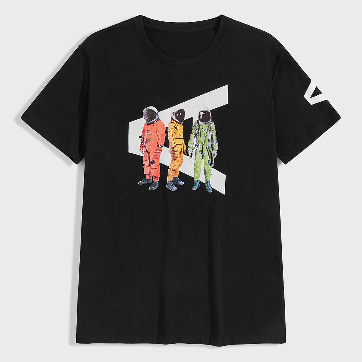 

Guys Figure Graphic Short Sleeve Tee, Black