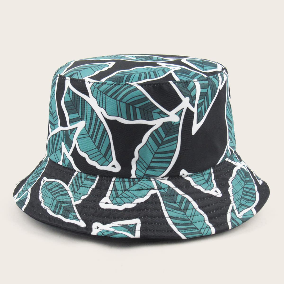 

Guys Leaf Pattern Bucket Hat, Multicolor
