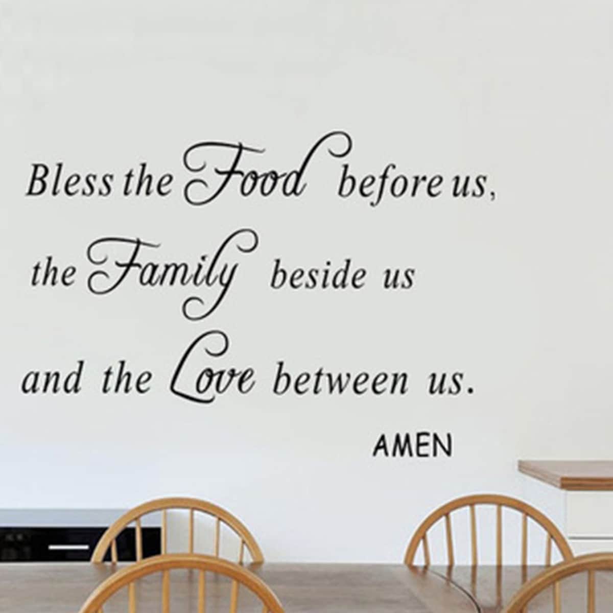 

Slogan Graphic Wall Sticker, Black