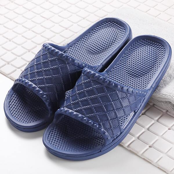 

Men Open Toe Wide Fit Sliders, Blue