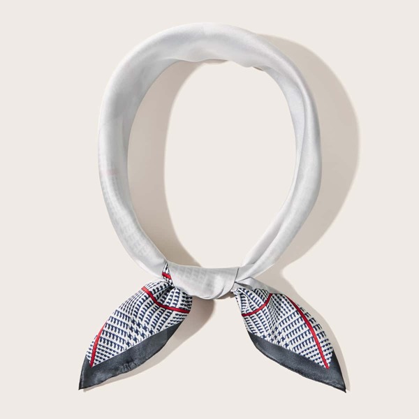 

Color Block Bandana, White