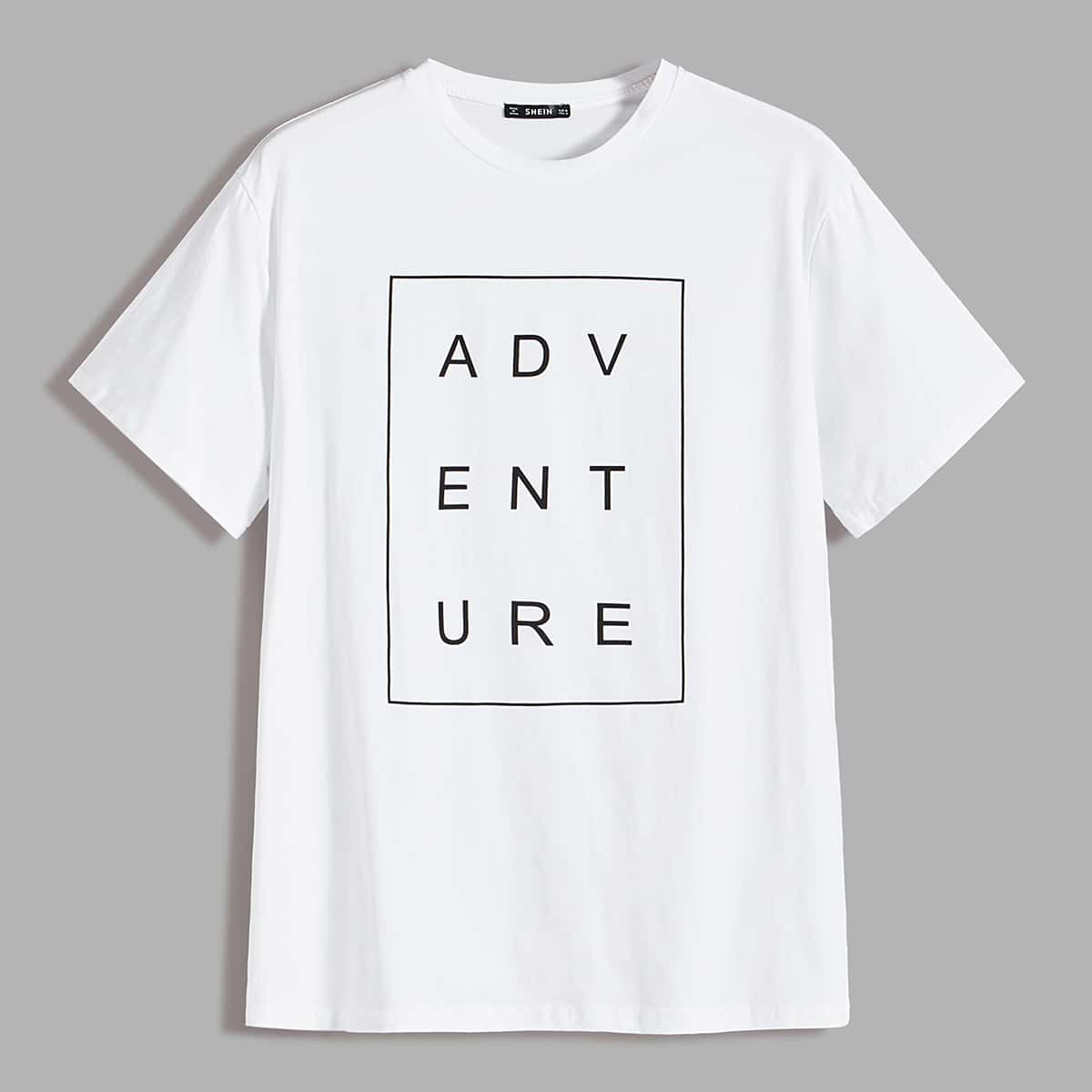 

Guys Letter Graphic Tee, White