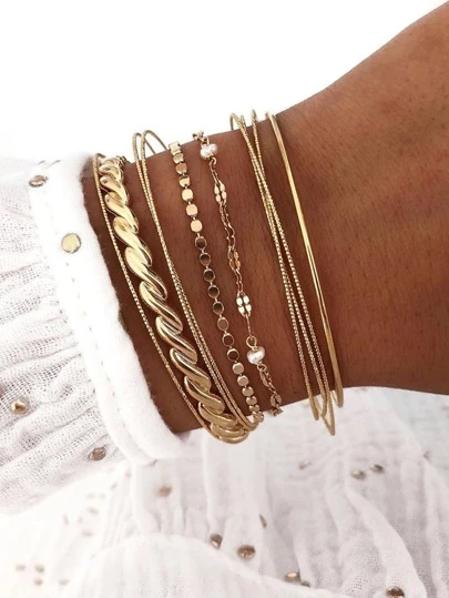 Damen Western Stiefel Armband Gold Metallkette Münze Schild Bling Söckchen