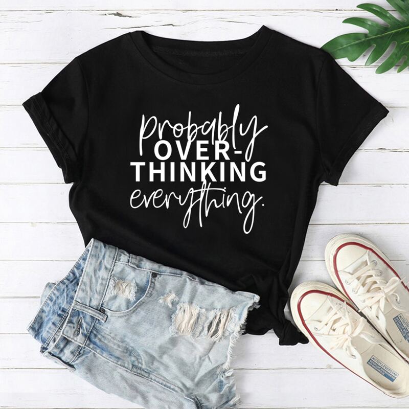 

Slogan Graphic Round Neck Tee, Black