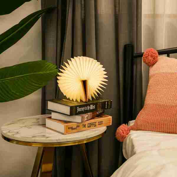 

Book Shaped Night Lamp, White