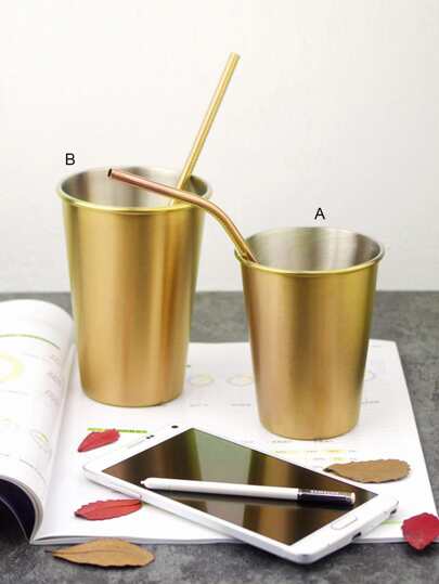 1pc stainless steel straw cup