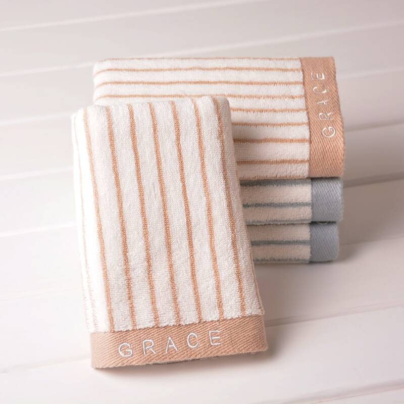 

1pc Striped Pattern Face Towel, Multicolor