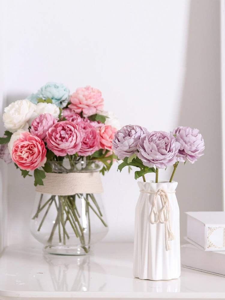 1branch Artificial Tea Rose - Multicolor - View 1