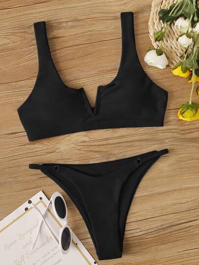 V Wired Tanga Bikini Swimsuit