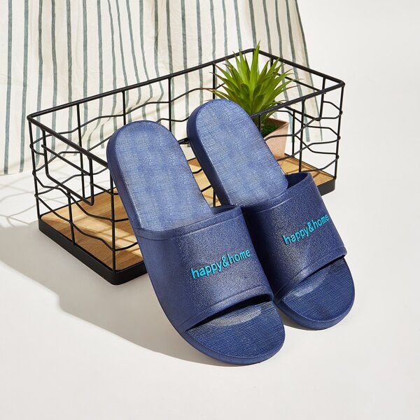 

Men Letter Graphic Sliders, Blue