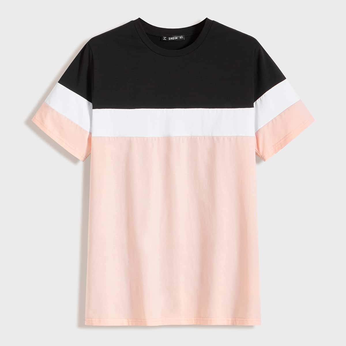 

Guys Colorblock Short Sleeve Top, Multicolor