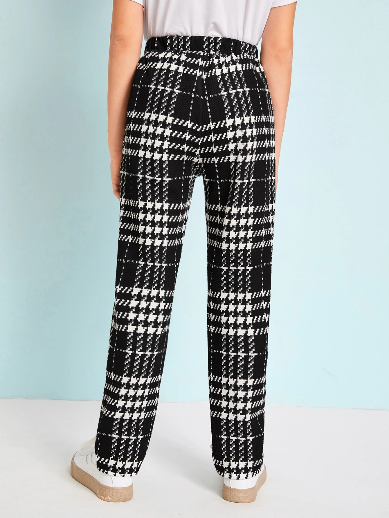 two tone plaid pants