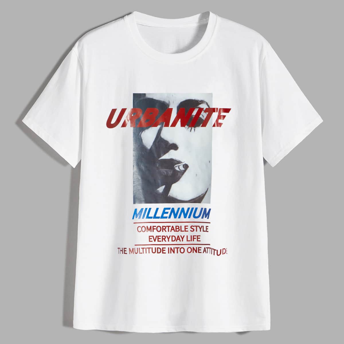 

Guys Letter & Figure Graphic Tee, White