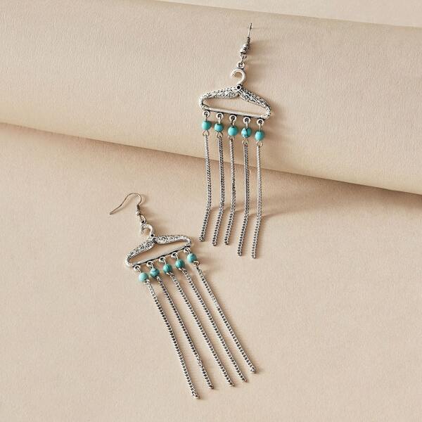 

Серьги-подвески с бахромой 1 пара, Серебряные