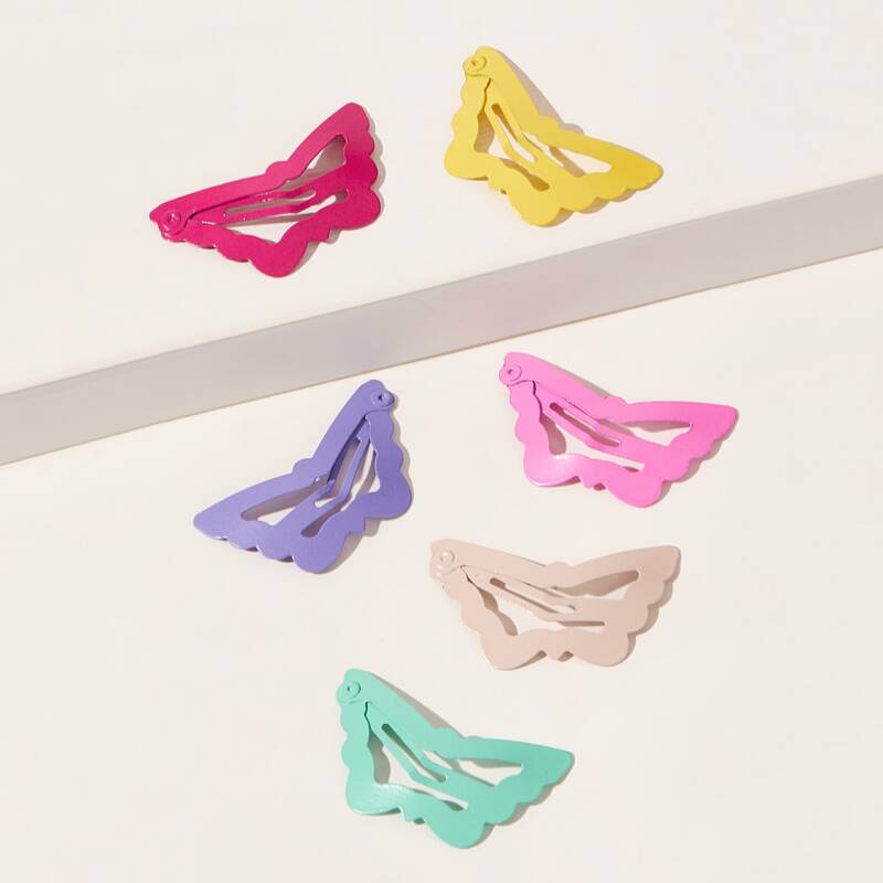 

6pcs Butterfly Hair Clip, Multicolor
