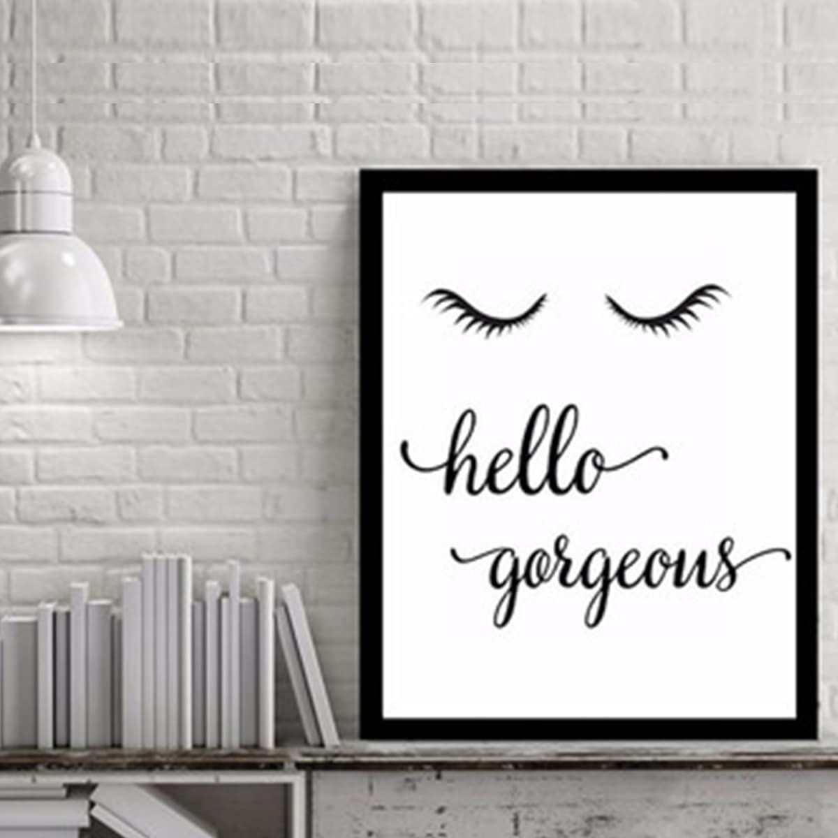 

Slogan Graphic Wall Painting Without Frame, Black and white