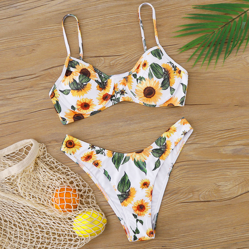 

Sunflower Underwire High Cut Bikini, Multicolor