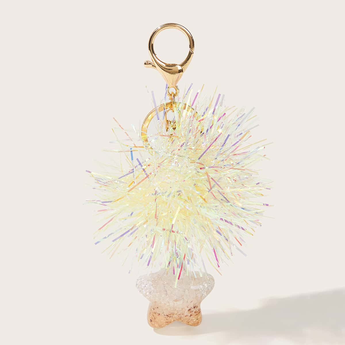

Star Charm Keychain, Yellow