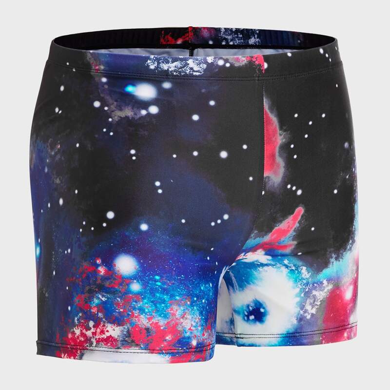 

Guys Galaxy Print Swim Trunks, Multicolor