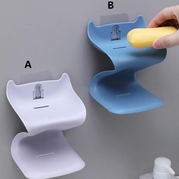 

1pc Double Layer Soap Dish Holder, Multicolor
