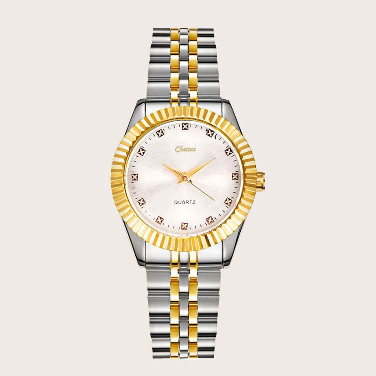 

Metal Strap Quartz Pointer Watch